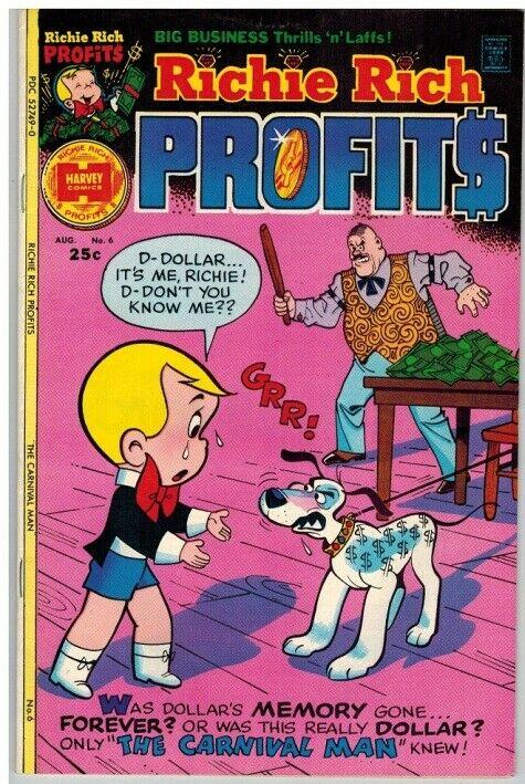 RICHIE RICH PROFITS (1974-1982) 6 VF Aug. 1975 COMICS BOOK