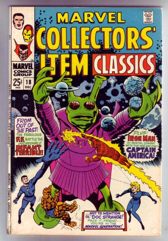 Marvel Collectors' Item #18 (Dec-68) VF High-Grade Fantastic Four, Mr. Fantas...