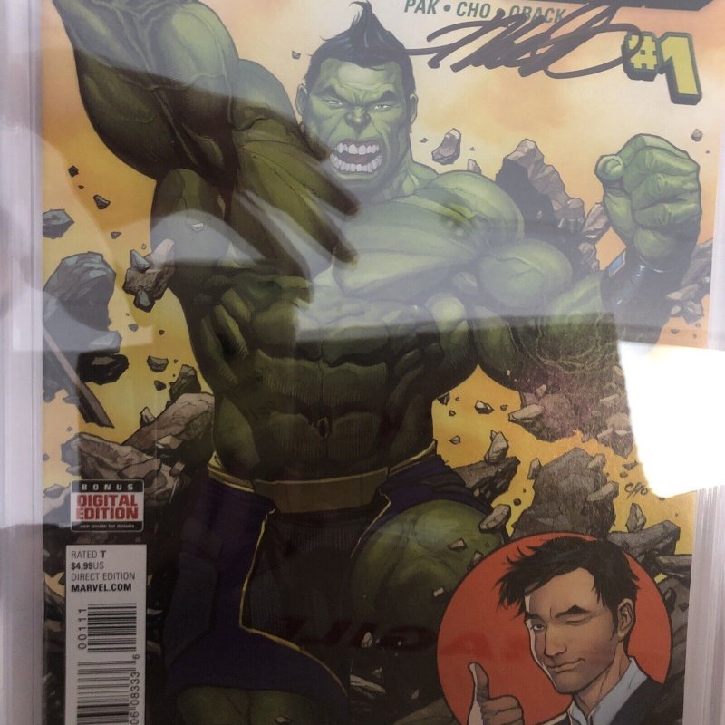 Totally Awesome Hulk (2016) # 1 (CGC SS 9.8) Signed Frank Cho * Marvel Comics