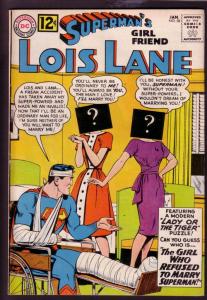 SUPERMAN'S GIRL FRIEND LOIS LANE #38 1963-SUPERGIRL--DC VG/FN