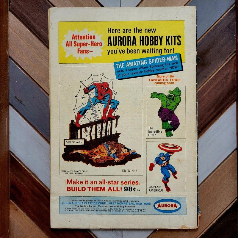 Fantastic Four #58 VG (Marvel 1967) Iconic Kirby DR DOOM cover + SILVER SURFER 