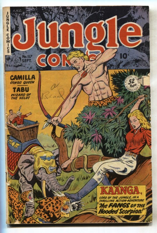 Jungle Comics #117--1949--Elephant--headlights--comic book