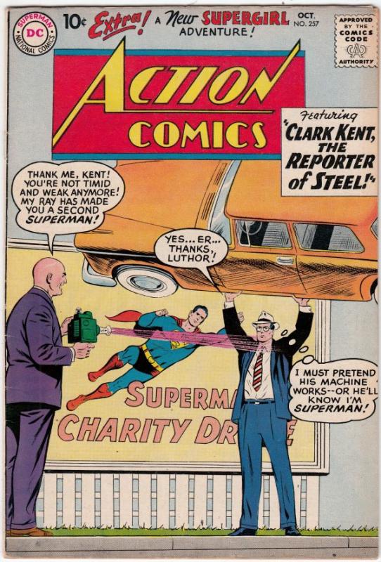 Action Comics #257 (Oct-59) VF High-Grade Superman