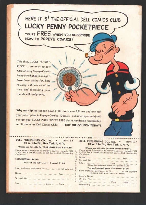 Popeye #25  1953 - Dell  -VG - Comic Book