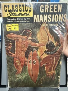 Classics Illustrated #90 Green Mansions W.H. Hudson Summer 1969 A1