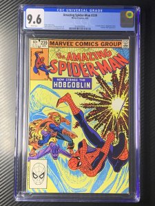 AMAZING SPIDER-MAN #239 CGC 9.6 WHITE 1983 1ST SPIDEY HOBGOBLIN BATTLE!  2ND APP