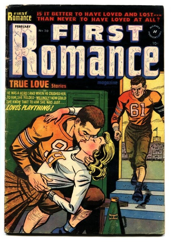 FIRST ROMANCE #20 1953-HAWAII STORY-SPICY POSES-NICE ART-VG-FOOTBALL STORY VG