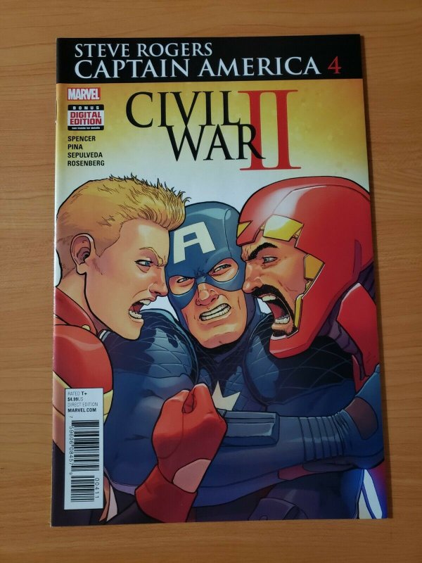 Steve Rogers Captain America 4  NEAR MINT NM  2016 Marvel Comics