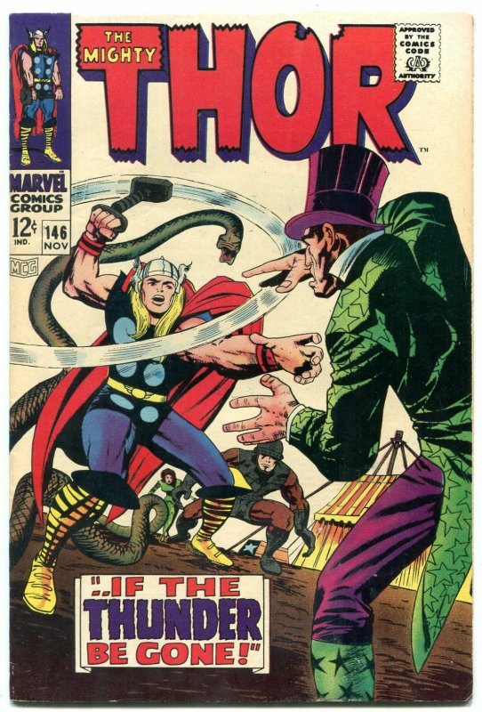 Thor #146 comic book Origin of the INHUMANS Marvel 1967 - VF-