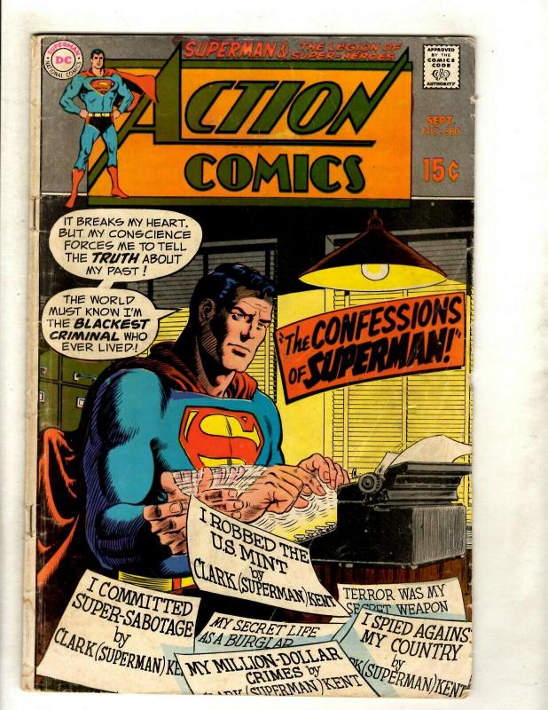 Action Comics # 380 VG DC Comic Book Batman Superman Flash Wonder Woman Atom GK5