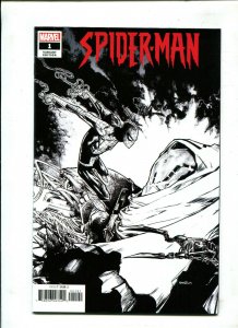 SPIDER-MAN #1 (9.2) BLACK AND WHITE VARIANT!! 2019