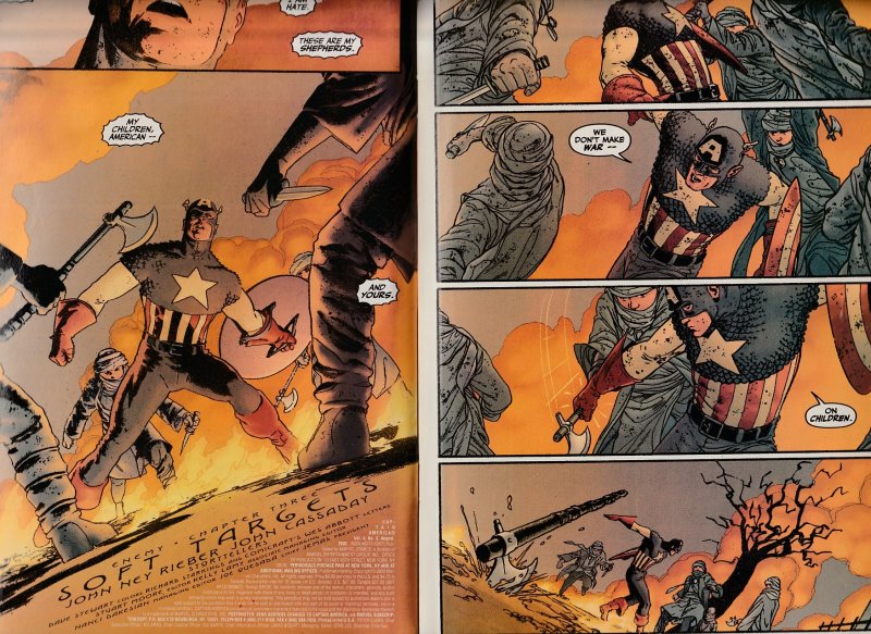 Captain America(Marvel Knights) # 1,2,3,4,5,6 Cap vs Genocidal Terrorists !