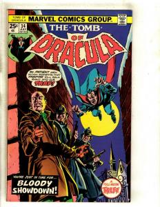 Lot Of 5 Tomb Of Dracula Marvel Comic Books # 29 31 32 33 34 VF Range RS1