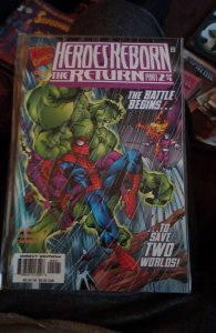 Heroes Reborn: The Return #2 Hulk and Spider-Man Cover (1997) Hulk 