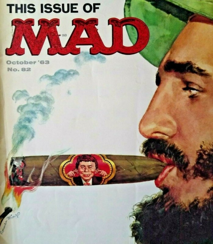 MAD Magazine Oct 1963 No 82 Fidel Castro Alfred Hitchcock The Birds The Nurses