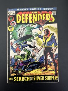 Defenders #2 FN- Silver Surfer Joins The Defenders (Marvel 1972)