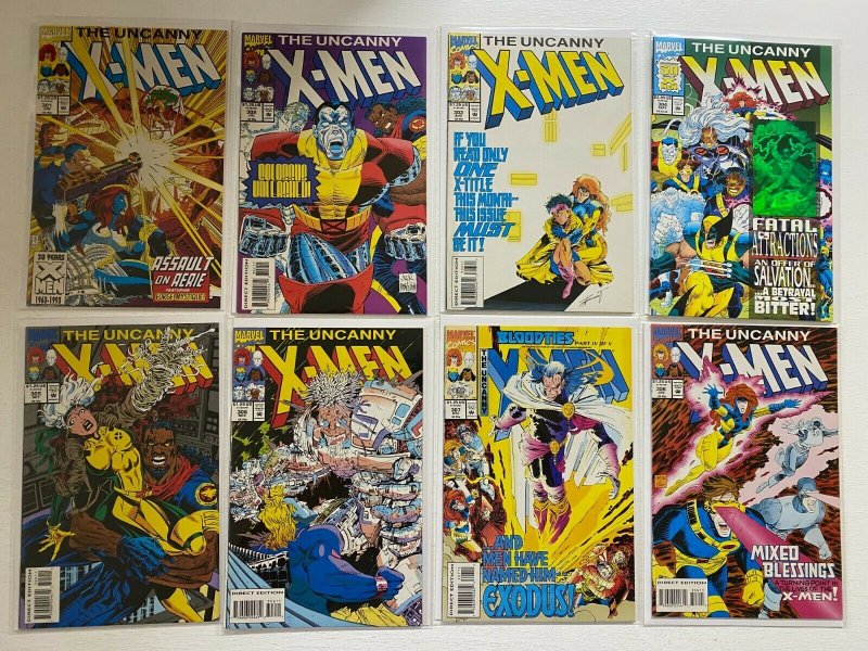 Uncanny X-Men lot #301-343 Marve33 pieces average 7.0 (range 6 to 8) (1993-'97) 