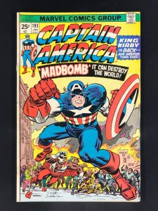 Captain America #193 (1976) Classic Cover Art by Jack Kirby