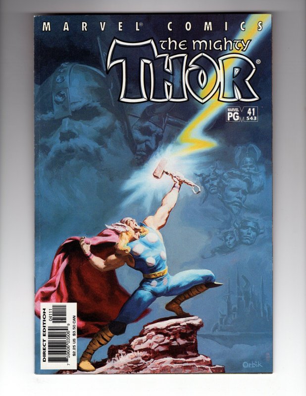 The Mighty Thor #41 (2001) Newsstand Edition ~ Great Painted Cover / HCA1