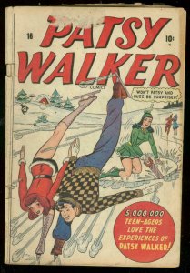 PATSY WALKER #16 1948-MARVEL COMICS-LEGGY COVER G/VG