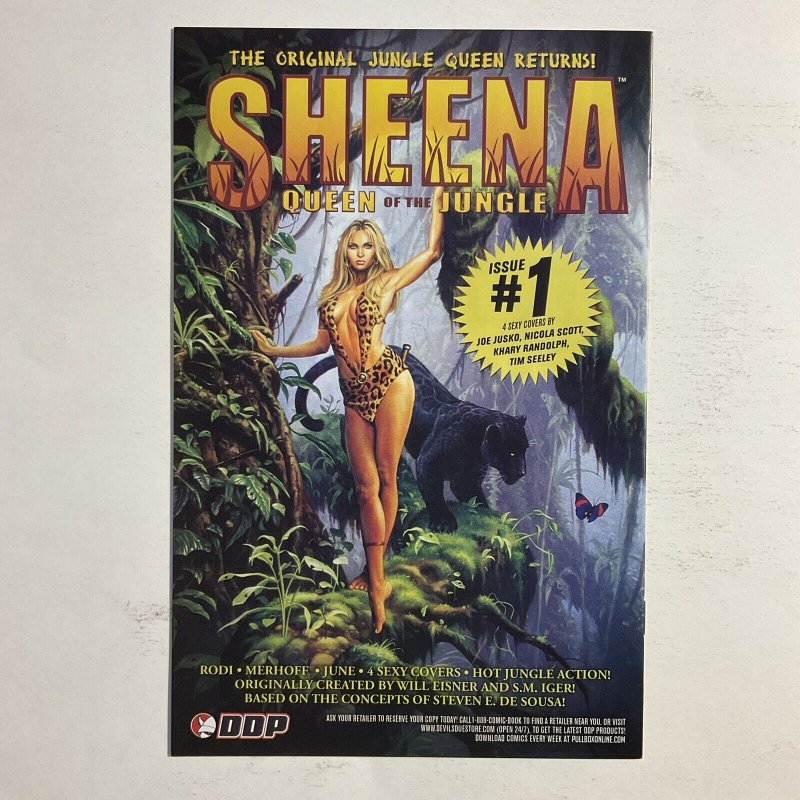 Sheena Queen Of The Jungle Special 2007 Signed by Tim Seeley DDP NM near mint