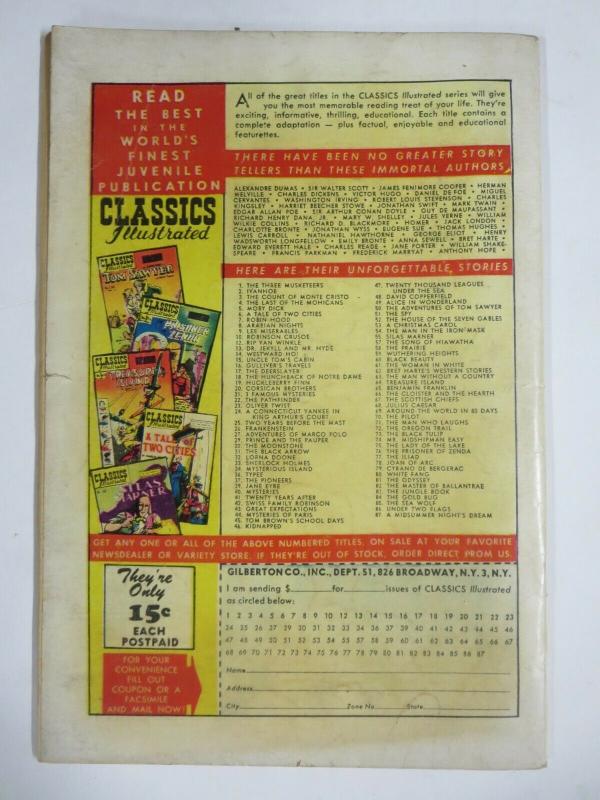 CLASSIC ILLUSTRATED #86 (G) UNDER TWO FLAGS (1ST Edition, HRO=87) Aug 1951