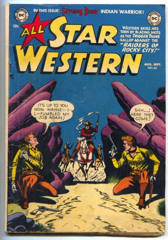 All Star Western Comics #60 1951- Strong Bow- Trigger Twins VG