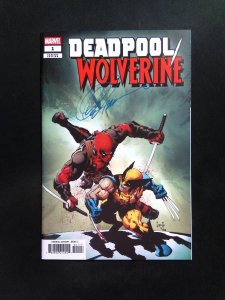 DEADPOOL WOLVERINE  #1 1:50 VARIANT MARVEL 2024 SIGNED BY GREG CAPULLO W/ COA