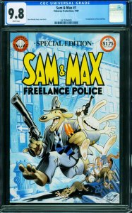 Sam and Max #1 CGC 9.8  1st appearance - Fishwrap Prod Comic 0312094002