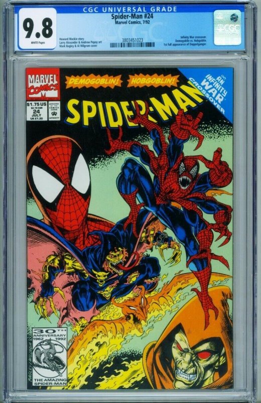 Spider-Man #24 CGC 9.8 1st Doppelganger-Marvel Comic Book