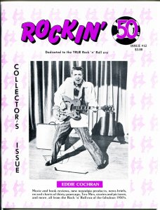 Rockin' 50's #12 1988 -Wm Griggs-Eddie Cochran-early rock-Peggy Sue-history-VF