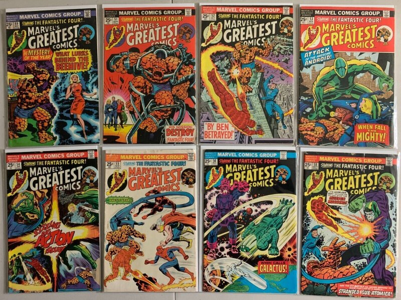 Marvel's Greatest Comics Fantastic Four reprints #33-96 50 diff (1971-81)