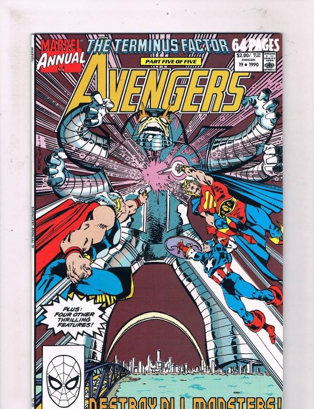 Avengers Annual #19 NM 1st Print Marvel Comic Book Hulk Thor Iron Man Vision DE3