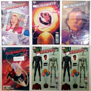 Runaways Lot of 6 #4, 5, 6, 8, 15 x2 (2018) Marvel Comics 1st Print Comic Books