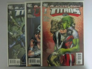 Blackest Night Titans (2009) #1-3 - VF or Better - 2009