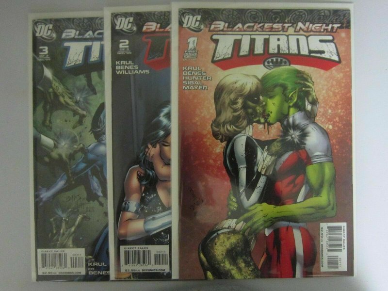 Blackest Night Titans (2009) #1-3 - VF or Better - 2009