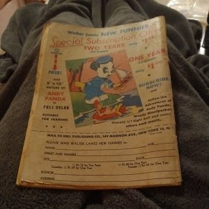 1946 Walter Lantz New Funnies #117 Comics golden age Andy panda woody woodpecker