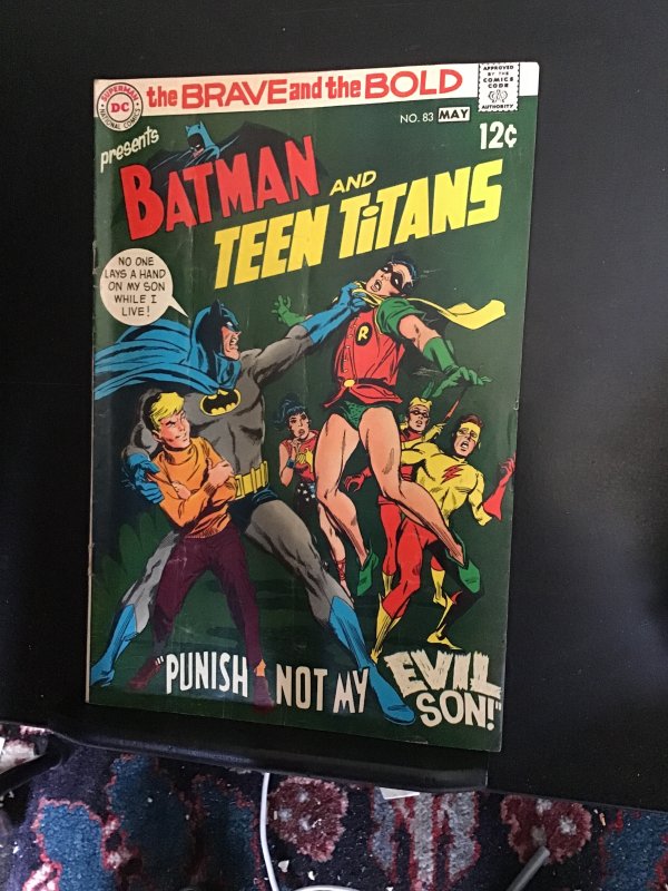 The Brave and the Bold #83  (1969)  Neil Adams Batman and Teen Titans key! FN