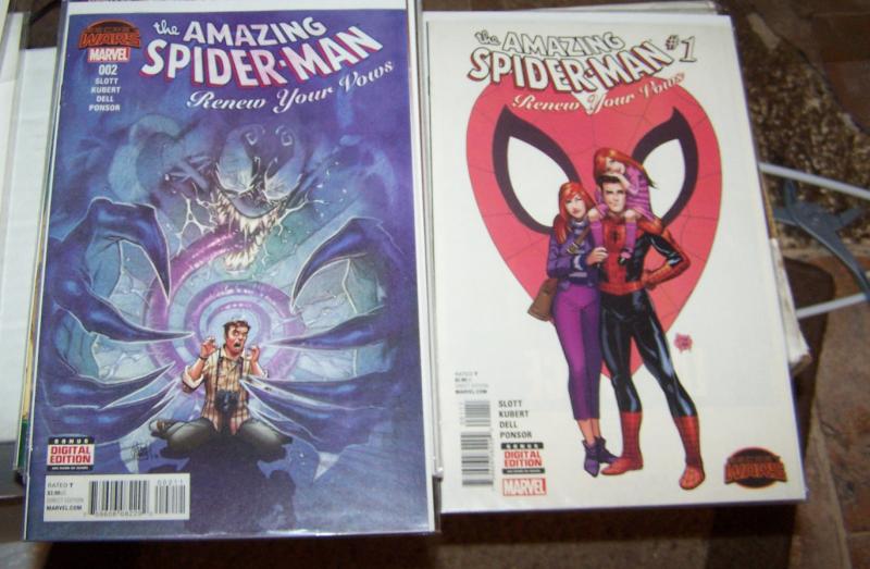 amazing Spider-man # 1, 2  renew your vows secret wars battle slott kubert