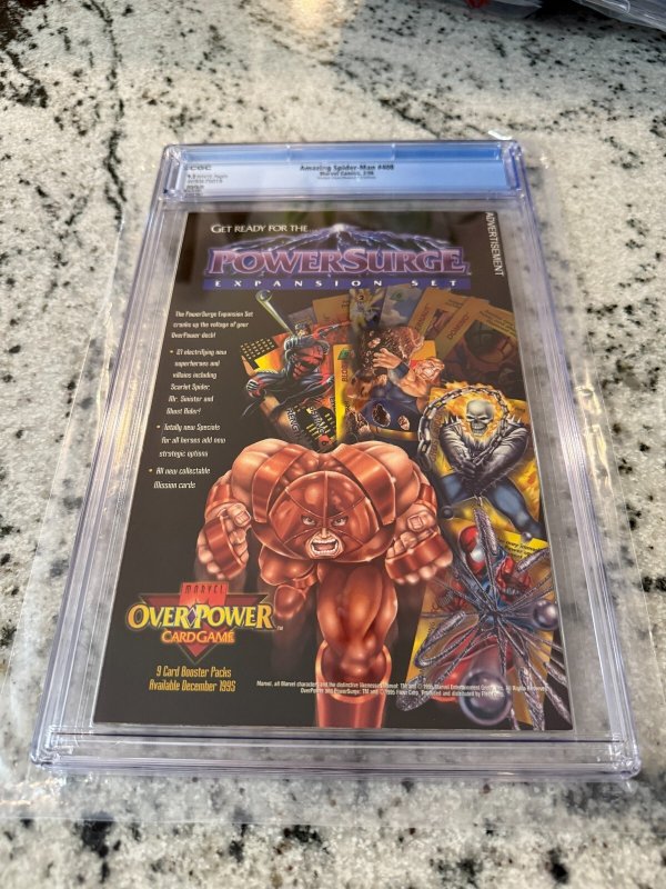 Amazing Spider-Man # 408 CGC Graded 9.2 Marvel Comic Book Variant Newsstand JH24