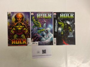 3 Hulk Marvel Comic Books # 10 11 12 Avengers Defenders Iron Man Thor 24 JS63