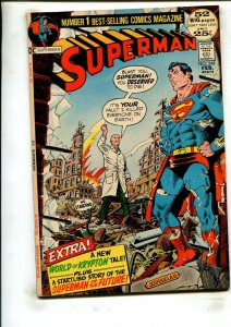 SUPERMAN #248 (6.0) THE MAN WHO MURDERED THE EARTH!! 1972