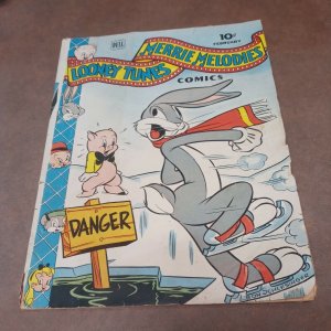 Looney Tunes #28 1944-Dell-Bugs Bunny-Porky Pig-Leon Schlesinger-WWII-golden age