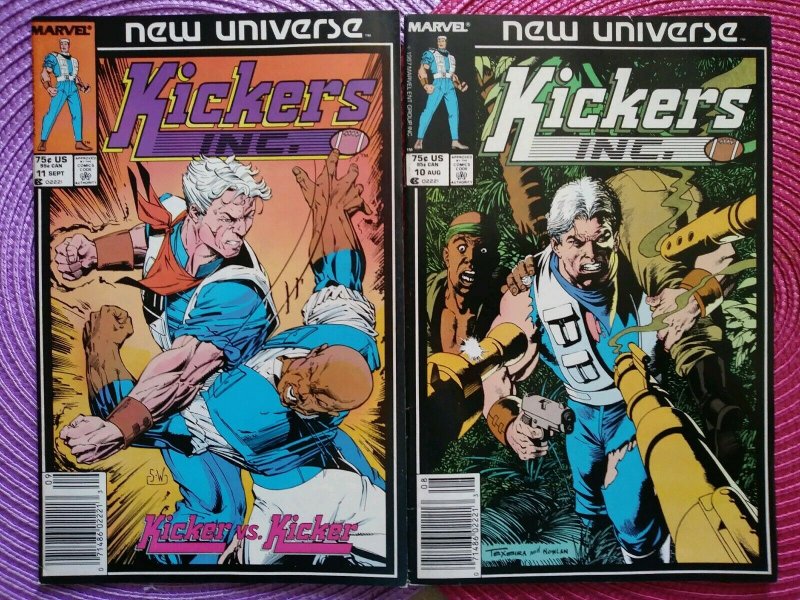 Kickers Inc. Mark Jewelers nine issue Lot #3, 5-12MJ (1987) New Universe Marvel