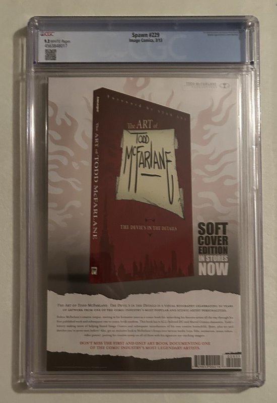 Spawn #229 CGC 9.2 White Pages Todd McFarlane Hulk Annual Homage
