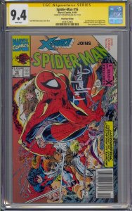 SPIDER-MAN #16 CGC 9.4 SS SIGNED TODD MCFARLANE NEWSSTAND WHITE PAGES