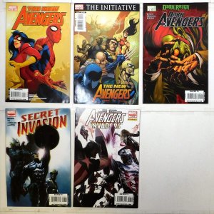 Avengers Lot 5 #Dark 5, New 28, 59, /Invaders 7, Secret Invasion 8 Marvel Comics