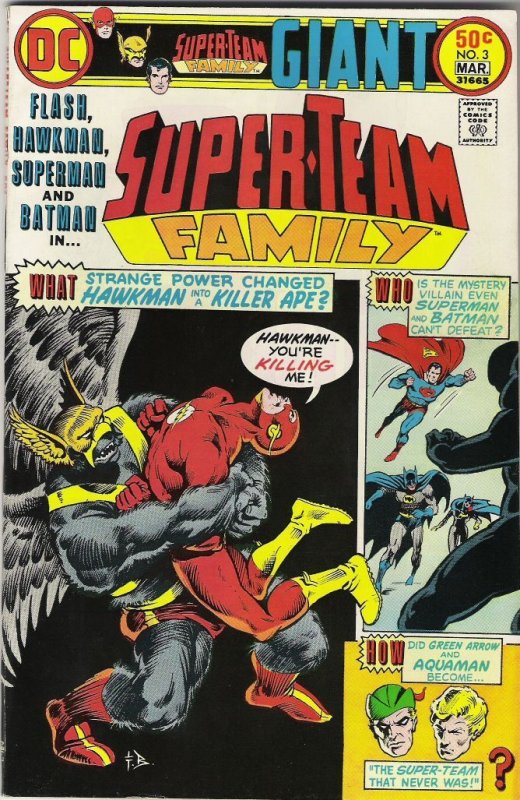 Super-Team Family #1-15 (1975)  complete set  average grade VF 8.0  see desc.
