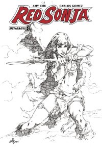 RED SONJA #2 CVR G 30 COPY RUBI B&W INCV Dynamite Comics Comic Book
