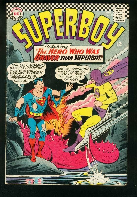 SUPERBOY #132 1966-DC SILVER AGE-1st SUPREMO-VG/FN